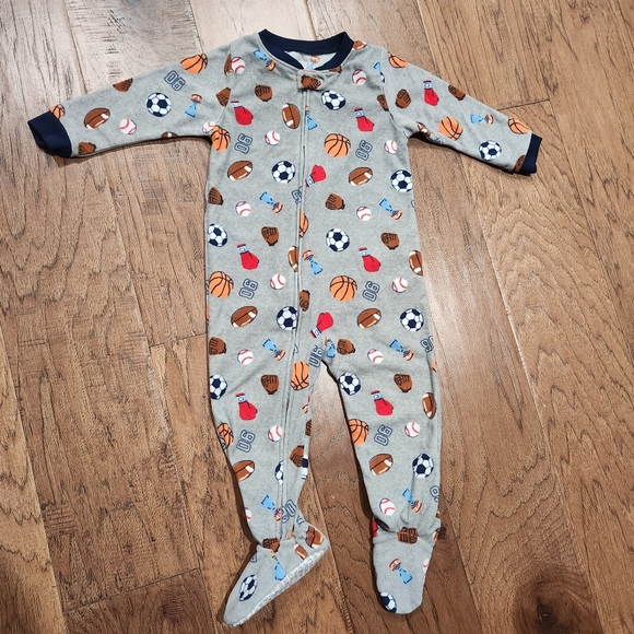 Carter's Pajamas 3 For 5 Carters Sporty Fleece Footie Pajamas
